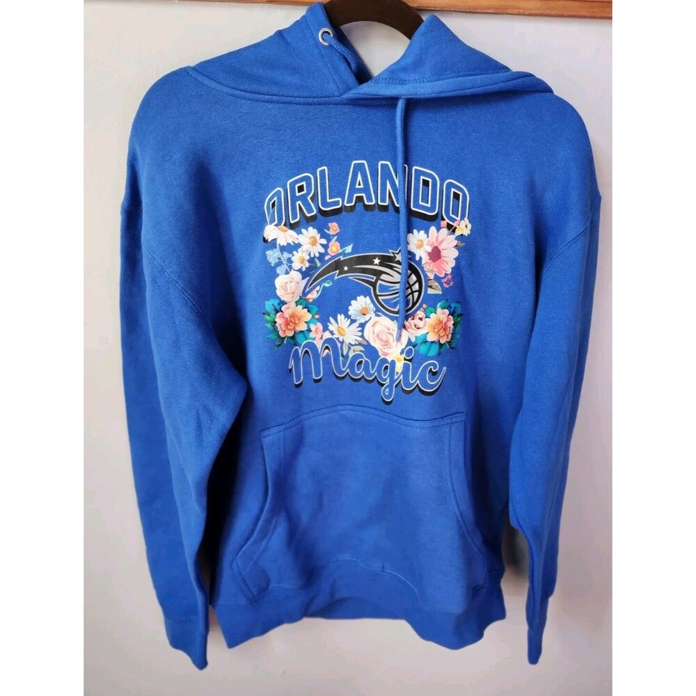 Nwt Orlando Magic Pullover Hoodie G-III Sports by Carl Banks Blue Floral Size M